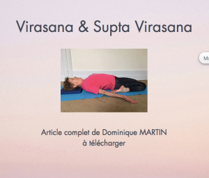 Le yoga de Catherine Douat et la bonne pratique de virasana dans le respect de vos articulations